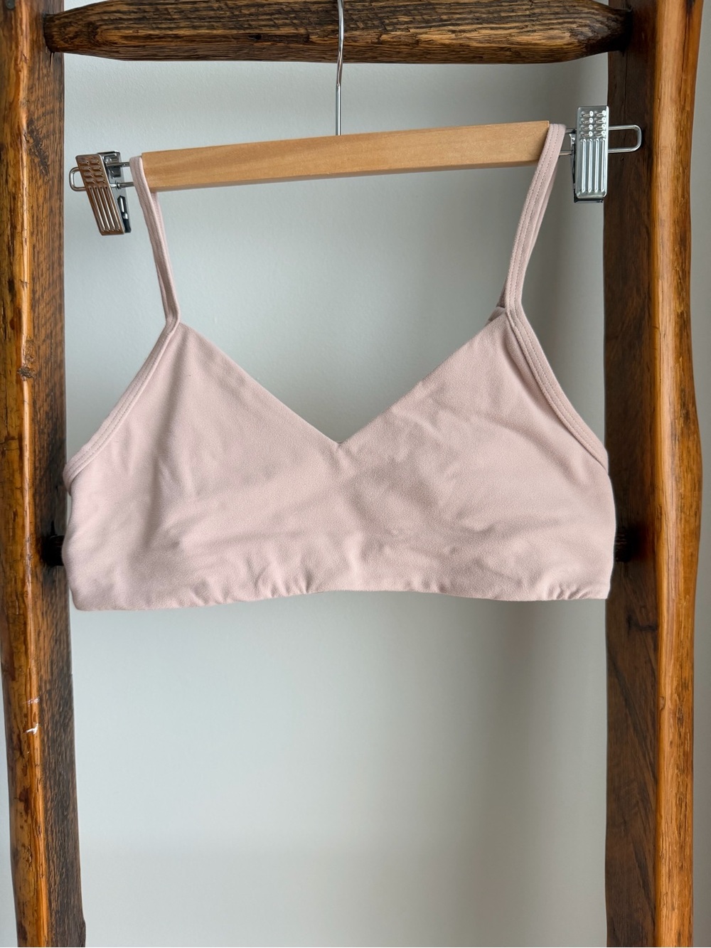 Pair of Aritzia TNA Sports Bra in Butter Fabric, Size S